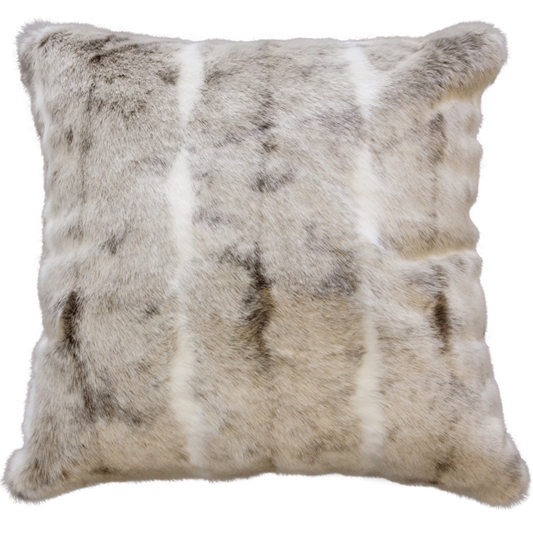 Heirloom Exotic Faux Fur - Cushion / Throw - Mountain Rabbit image 1
